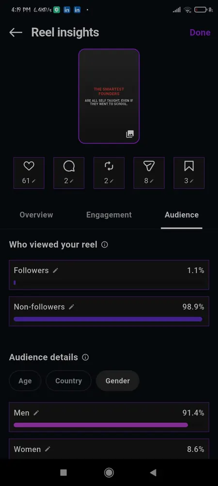 Instagram Insights Editor for Clipster - Screen Recording View